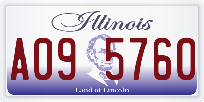 IL license plate A095760