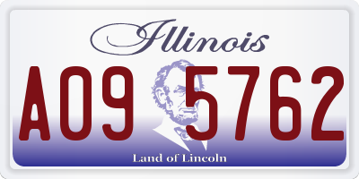 IL license plate A095762