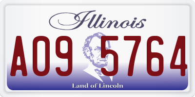 IL license plate A095764
