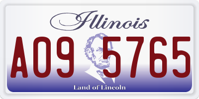 IL license plate A095765