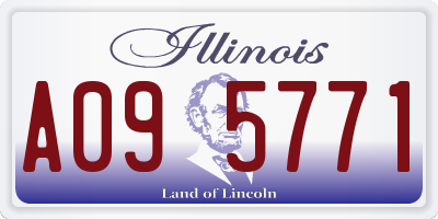 IL license plate A095771