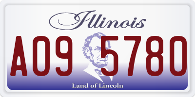 IL license plate A095780