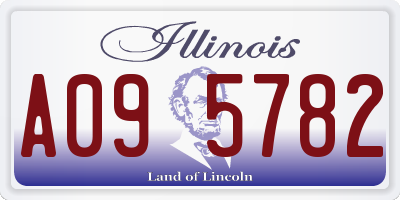 IL license plate A095782