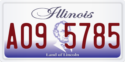 IL license plate A095785
