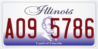 IL license plate A095786