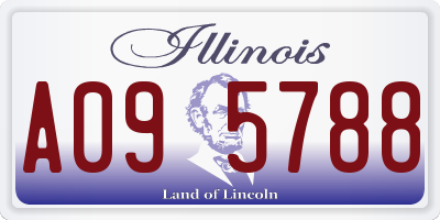 IL license plate A095788