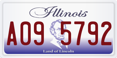IL license plate A095792