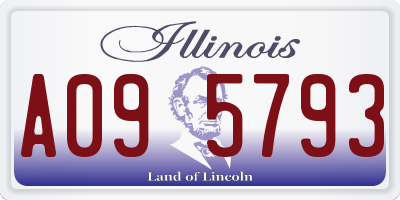 IL license plate A095793
