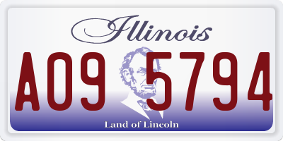 IL license plate A095794