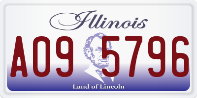 IL license plate A095796