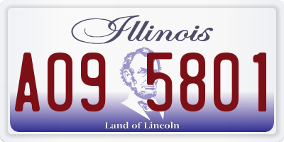 IL license plate A095801