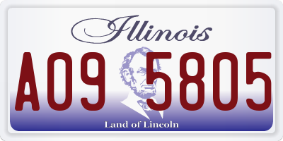 IL license plate A095805