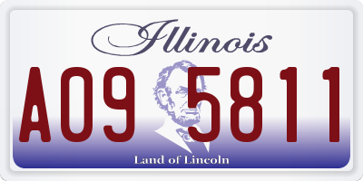 IL license plate A095811