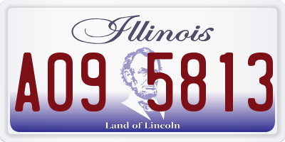 IL license plate A095813