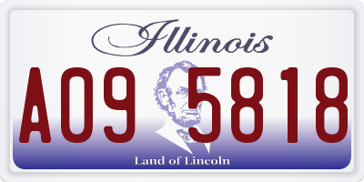 IL license plate A095818
