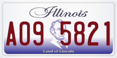 IL license plate A095821