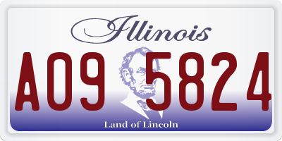 IL license plate A095824