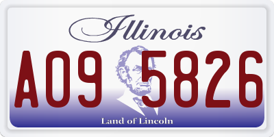 IL license plate A095826