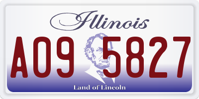 IL license plate A095827