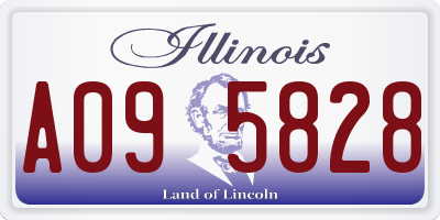 IL license plate A095828