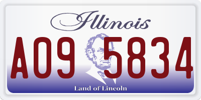 IL license plate A095834