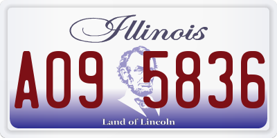 IL license plate A095836