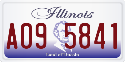 IL license plate A095841
