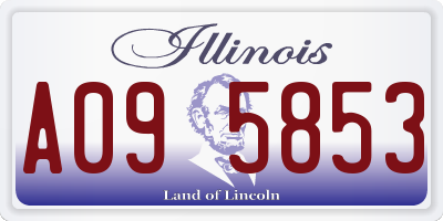 IL license plate A095853