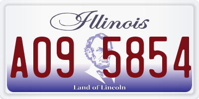 IL license plate A095854