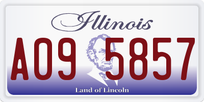 IL license plate A095857