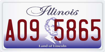 IL license plate A095865
