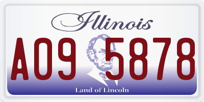 IL license plate A095878