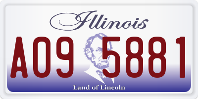 IL license plate A095881
