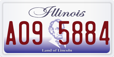 IL license plate A095884