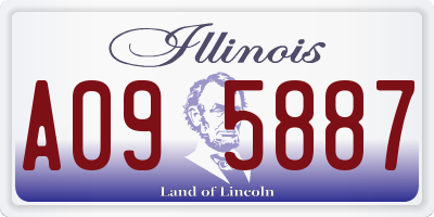 IL license plate A095887