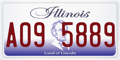 IL license plate A095889