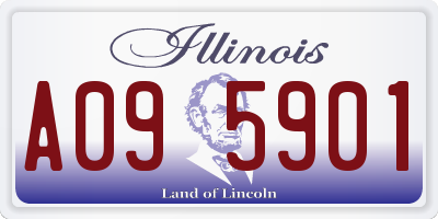 IL license plate A095901