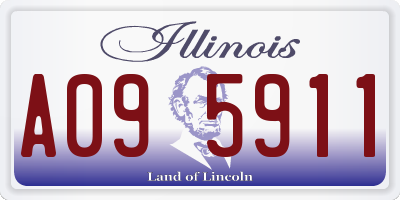 IL license plate A095911