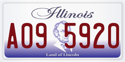 IL license plate A095920