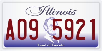 IL license plate A095921