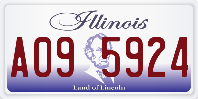 IL license plate A095924