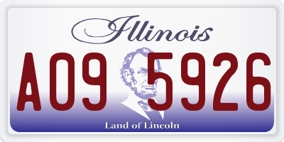 IL license plate A095926