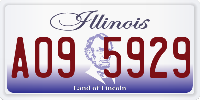IL license plate A095929