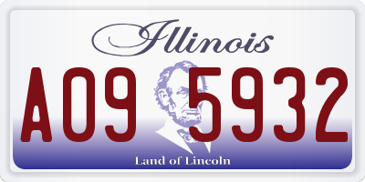 IL license plate A095932