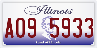 IL license plate A095933