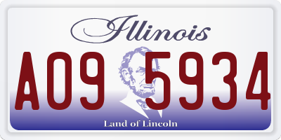IL license plate A095934