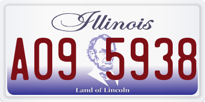 IL license plate A095938