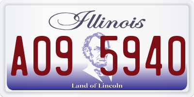 IL license plate A095940