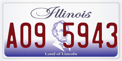 IL license plate A095943