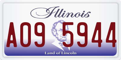 IL license plate A095944